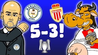 🔥53🔥 Man City vs Monaco  Champions League 2017 Last 16 1st LegALL GOALS and HIGHLIGHTS parody [upl. by Bilicki]