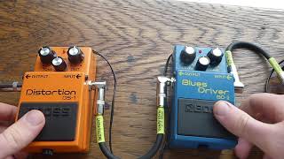 BOSS BD2 Blues Driver vs DS1 Distortion Pedal Fight [upl. by Brandise]