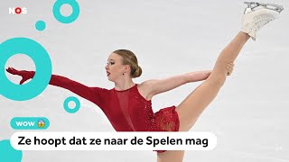 Bijzonder Nederlandse kunstschaatsster schittert op WK [upl. by Gleich]