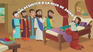 Milagro de Jesús para niños  Jesús resucita a la hija de Jairo [upl. by Yajeet]