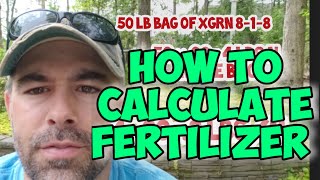 How to calculate Fertilizer [upl. by Ahsinnek]