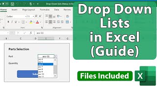 Guide to Making Drop Down List Menus in Excel [upl. by Anikal]