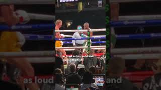 Jake Paul trolling Floyd Mayweather during the Logan Paul fight shorts [upl. by Gundry]