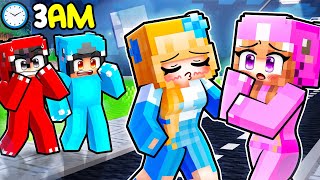 Crystal is SLEEPWALKING At 3AM In Minecraft [upl. by Ahsitram513]