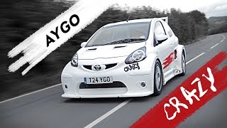 The Worlds Baddest Toyota Aygo Is A 200hp RWD Ride With Mad Attitude [upl. by Aropizt]