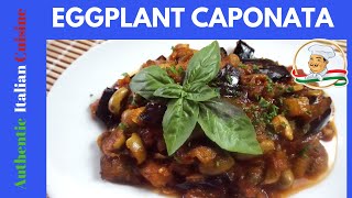 Eggplant Caponata  The real Sicilian recipe [upl. by Drofla]