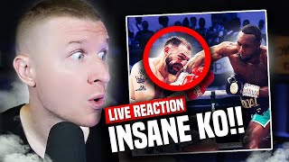 Viddal Riley BRUTALLY KOs Anees Taj  LIVE REACTION [upl. by Lenor]