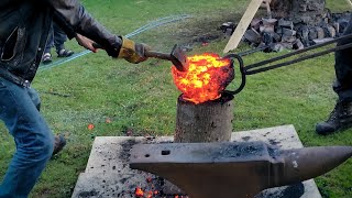 Iron extraction from black sand [upl. by Huei]