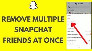 How To Remove Multiple Snapchat Friends At Once  Delete Friends on Snapchat 2024 [upl. by Akselaw]