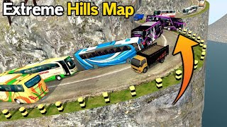 Extreme Mountain Map In Bus Simulator Indonesia BUSSID v371 bussidmod [upl. by Yeslek]