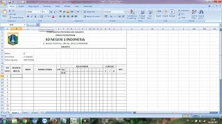 Cara Membuat Daftar Hadir atau Absensi di Microsoft Excel [upl. by Ahsakat571]