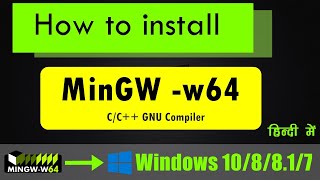 how to install MingGW w64 on windows 10  CC Compiler [upl. by Fiora32]