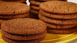 Gingersnap Cookies Recipe Demonstration  Joyofbakingcom [upl. by Ahseel490]