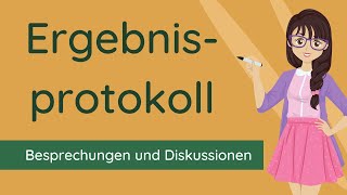 Ergebnisprotokoll schreiben  Vorlage und Beispiel [upl. by Koval]