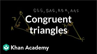 Finding congruent triangles  Congruence  Geometry  Khan Academy [upl. by Venus]