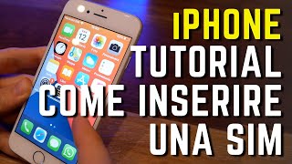 iPhone come inserire scheda SIM short [upl. by Seta]