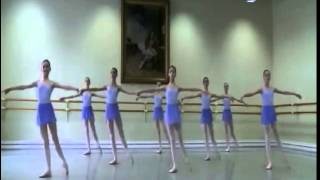 Floor Exercises Russian Ballet Class [upl. by Imerej971]