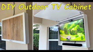 DIY Custom Outdoor TV Cabinet  under 200 [upl. by Herv]