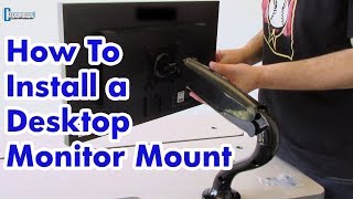 How to Install a Desktop Monitor Mount [upl. by Jarrod]