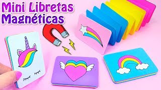 DIY MINI LIBRETAS MAGNETICAS  DIY PARA LA ESCUELA [upl. by Inez]