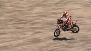 Paulo Gonçalves  Crash  Dakar 216 ᴴᴰ [upl. by Xonel]