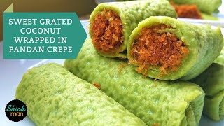 A MustTry for Any Kueh Lover How to make Kueh Dadar Kuih Ketayap [upl. by Iror]