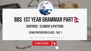 Sentences its elements and pattern  Grammar Part [upl. by Sterling750]