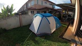 Unboxing Quechua Arpenaz family 4 amp setting up tent [upl. by Darlene]