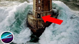 5 OLAS GIGANTES CONTRA FAROS  parte1 [upl. by Tippets18]