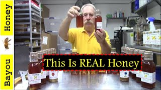 Raw Honey vs UltraProcessed Store Bought Commercial Honey [upl. by Sivad]