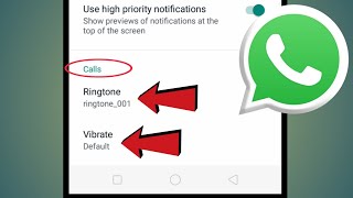 WhatsApp Call Ringtone Sound  WhatsApp Tutorial [upl. by Acissehc971]