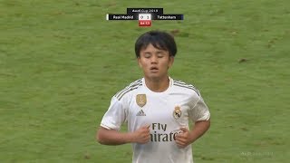 18 Year Old Takefusa Kubo Debut Games For Real Madrid  PreSeason Highlights [upl. by Akaya]