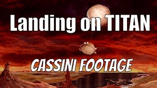 Titan Landing  REAL FOOTAGE  Cassini–Huygens [upl. by Kahn]