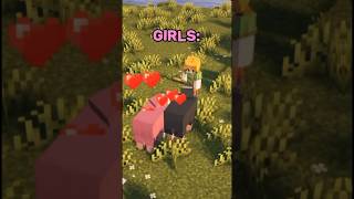 Girls vs Boys in minecraft 💀🔥minecraft shorts [upl. by Lurette]