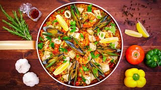 How to Make Spanish Seafood Paella [upl. by Yhtrod442]