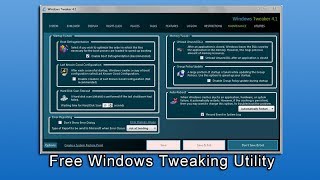 Free Windows Tweaking Utility [upl. by Cardew]