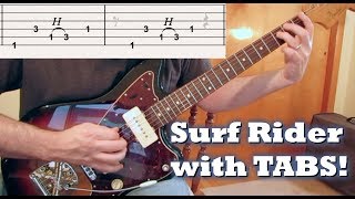 Surf Guitar Surf Rider with TABS [upl. by Ennahteb]