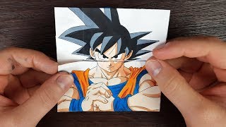 TUTORIAL Goku Transformations  Endless card [upl. by Ahsan]