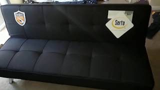 Serta Chelsea Convertible Sofa Futon Overview [upl. by Richlad657]