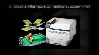 The NEW OKI Pro9541WT 5 Color LED Toner Transfer Printer [upl. by Etnomaj]