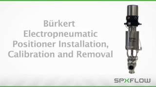 Sanitary Control Valve Maintenance Burkert Electropneumatic Positioner  WCB [upl. by Aklim]