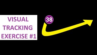 VISUAL TRACKING EXERCISE  How to improve your eyesight Training 1 [upl. by Brinn]