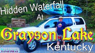 Kayaking to The Hidden Waterfall at Grayson Lake Kentucky [upl. by Iraam]