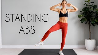 10 min STANDING ABS Workout Intense amp No Equipment [upl. by Earlene]