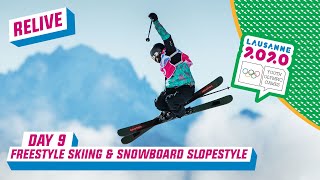 RELIVE  Freestyle Skiing amp Snowboarding Slopestyle  Day 9  Lausanne 2020 [upl. by Gnehp]