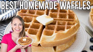 How to Make the BEST Homemade Waffles [upl. by Annabelle]