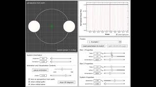 Eclipsing Binary Stars Simulation Usage Training Video [upl. by Ameluz]