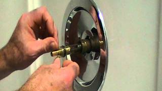 How to repair a leaky single lever moen bath or shower faucetOlder style [upl. by Jarred]