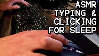 ASMR Typing and Clicking Sounds for Relaxation and Sleep [upl. by Cutlerr]