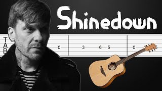 Simple Man  Shinedown Guitar Tabs Guitar Tutorial [upl. by Raffarty]